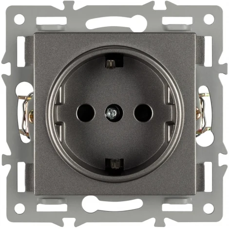 Механизм электрической розетки SCT-MEU1-PL-GR (250V, 16A) (Arlight) 043732