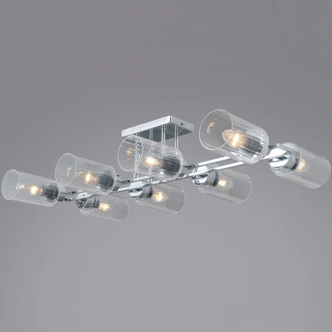 Потолочная люстра на штанге ILLUMICO IL0780-8CSQ-25 CR NAPLES (220V)