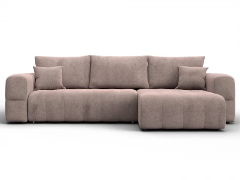 Диван угловой Лига-110 НПБ угол универсальный (ДВП,ДСП,ЛДСП,Брус,Фанера,Велюр/Бежевый) Лига Диванов 136536