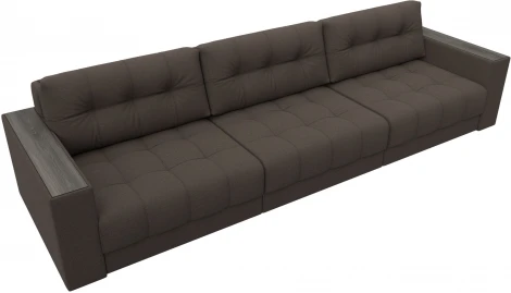 Диван прямой с декором Лига-049 НПБ Лонг Лига Диванов (Рогожка) арт.128417