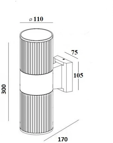 Архитектурная подсветка IP44 Oasis Light TUBE 78205 Gb (220V)