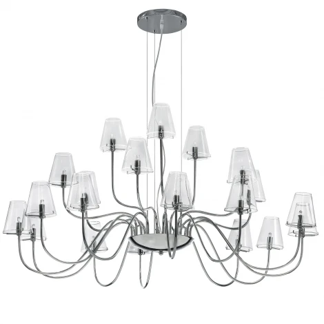 Подвесная большая люстра Lightstar Diafano 758214 (220V, на тросе)