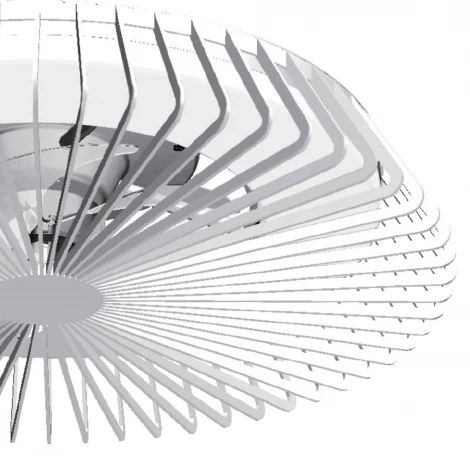 Потолочный светильник круглый с вентилятором Mantra Himalaya 7120 (LED, 220V, диммер, пульт управления, свето-шумовой датчик, управление смартфоном, умный дом - Tuya Smart, круглые)