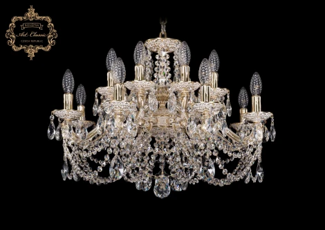 Подвесная люстра с хрустальными подвесками Art Classic 31.03 31.03.16.222.C.GW.Sp