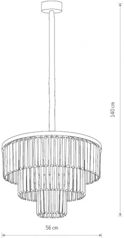 Подвесная люстра Nowodvorski Cristal M 7616