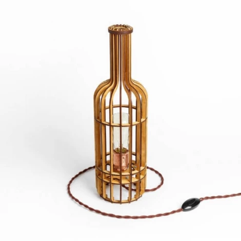 Интерьерная настольная лампа Day&Night Бутылка вина S0080