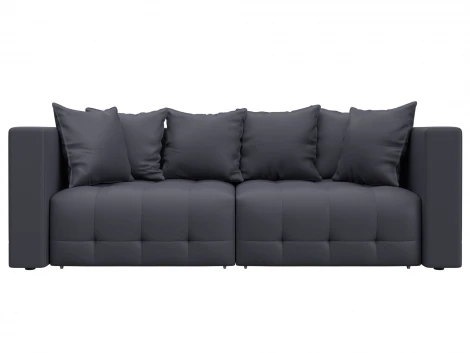 Диван прямой Лига-052 НПБ (ЛДСП,Брус,Фанера/Пластик/Экокожа/Серый) Лига Диванов 129905