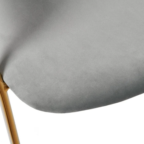 Стул Turin серый с золотыми ножками Bradex Home FR 0910