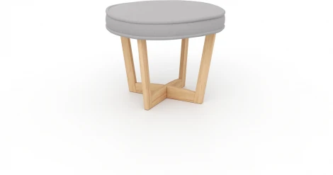 Пуф Arsko Вильсон светло-серый велюр