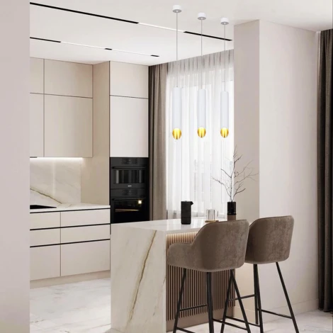 Подвесной светильник Reluce 16007-0.9-001LD 300mm GU10 WT+GD (220V, на проводе)