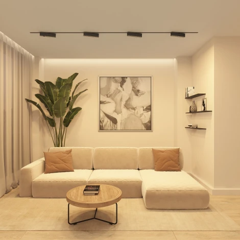 Трековый светильник однофазный 220V Denkirs Edder DK6434-BK (LED)