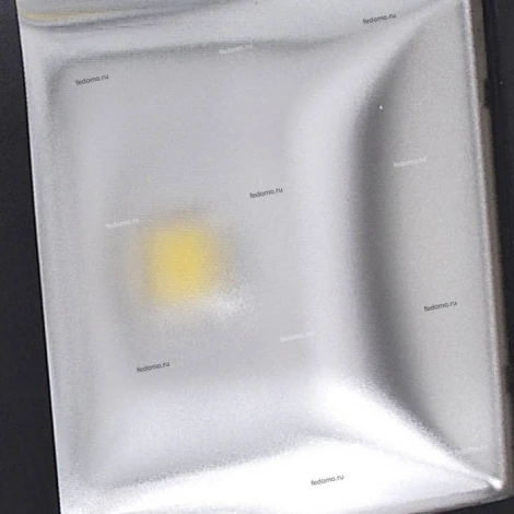 Прожектор уличный светодиодный Horoz, 1 плафон, черный с хромом и прозрачным