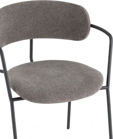 Стул Дженни букле Темно-серый каркас антрацитово-серый муар Stool Group (арт.УТ000039184)
