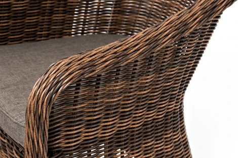 Лаунж-зона из искусственного ротанга, цвет коричневый 4SIS Равенна RS2C2T-4-SET brown