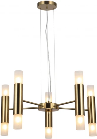 Подвесная люстра ILLUMICO IL0314-10P-79 BRASS (220V, на тросе)