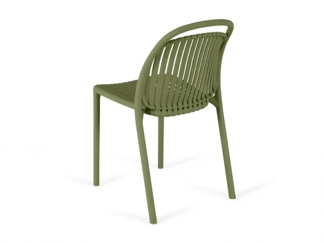 Комплект стульев Scoop 4 шт. ОГОГО Обстановочка! 966639 (Пластик/Оливковый)