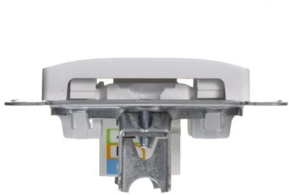 Телефонная розетка встраиваемая RJ-11 (белый) Systeme Electric Glossa GSL000181T