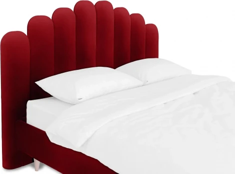 Кровать Queen II Sharlotta L 1600 ОГОГО (арт.577065), (Ткань/Бордовый)