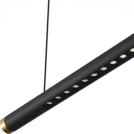 Подвесной светильник ST Luce SL6238 SL6238.403.01 черный/черный,латунь LED 1*20W 4000K (220V, на тросе)