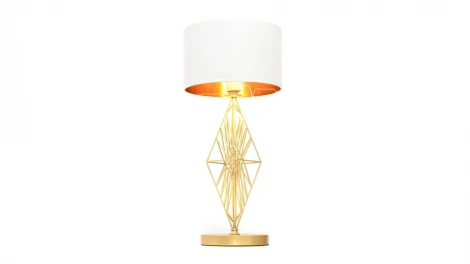 Интерьерная настольная лампа Lumina Deco Salvari LDT 5533 GD+WT