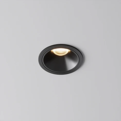 Встраиваемый светильник Maytoni Alfa LED DL043-01-10W3K-RD-B-1 (220V, круглые)