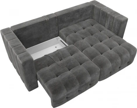 Диван угловой Лига-052 НПБ угол универсальный Лига Диванов (Велюр) арт.128799