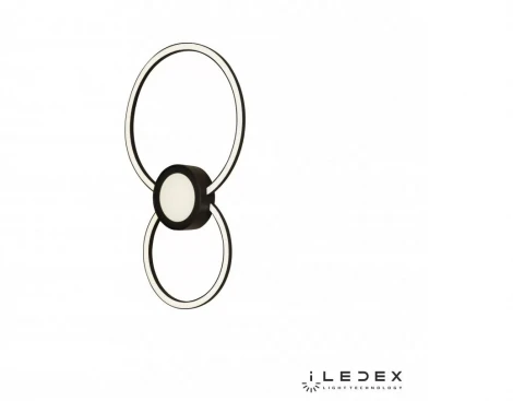 Настенно-потолочный светильник iLedex Galaxy X046324 24W 3000K BK (220V, кольцо)