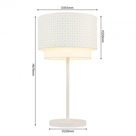 Настольная лампа F-Promo Nevada 4801-1T 1xE27x60W