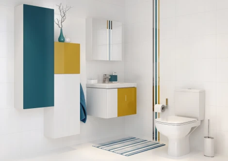 Унитаз-компакт Cersanit Colour Clean On 011 3/5 DPL EO безободковый