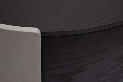 Тумбочка 1 ящик темный шпон 59*42*55см Garda Decor арт.77IP-30300