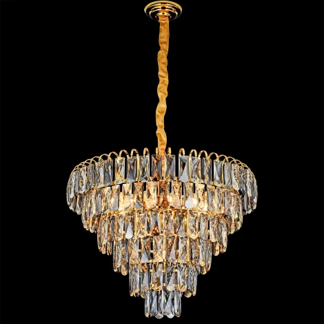 Подвесная люстра хрустальная Reluce 88094-0.4-600 droplight (220V, на цепи)