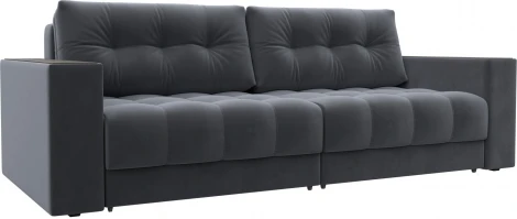 Диван прямой с декором Лига-049 НПБ Лига Диванов (Велюр) арт.128390