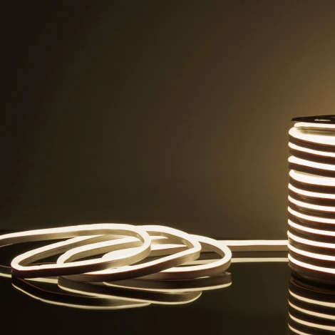 Светодиодная лента Elektrostandard LS 001 220V 9,6 IP67 Гибкий неон 9,6W 120Led 2835 односторонний дневной белый, 50 м