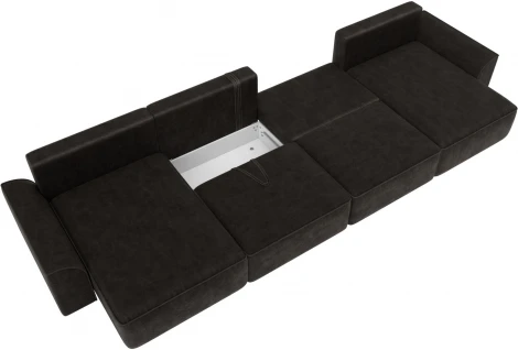 Диван п-образный Лига-048 НПБ лонг Лига Диванов (Велюр) арт.128348