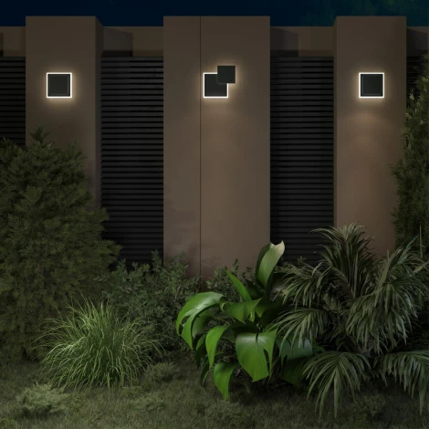 Настенный уличный саетильник светодиодный Novotech Smena 359165 STREET черный IP54 LED 4000K 16W 220V