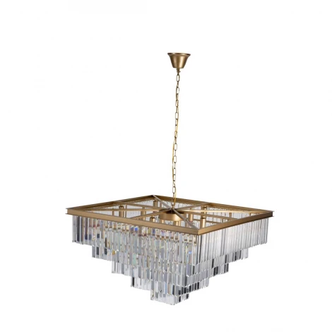 Подвесная люстра каскадная Loft IT Prism Clear 10019/800S (220V, хрусталь, на цепи)