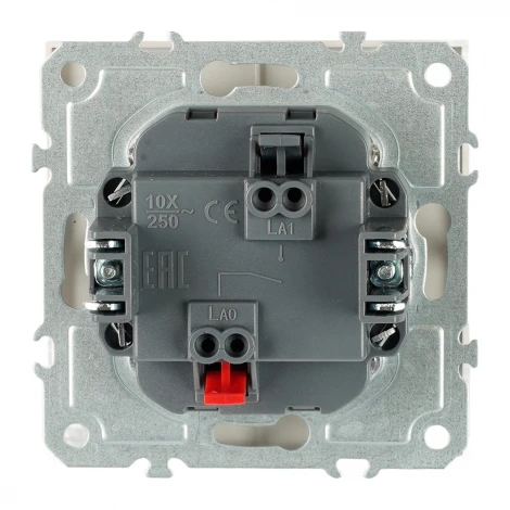 Выключатель одноклавишный (белый фарфор, soft touch) Stekker Эмили 50230