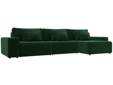 Диван угловой Лига-074 угол универсальный (ДСП/Пластик/Велюр/Зеленый) Лига Диванов 129862