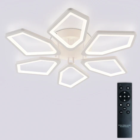 Потолочная люстра светодиодная с пультом ДУ 144W, белый, LED Natali Kovaltseva 8144 LED LAMPS 81443