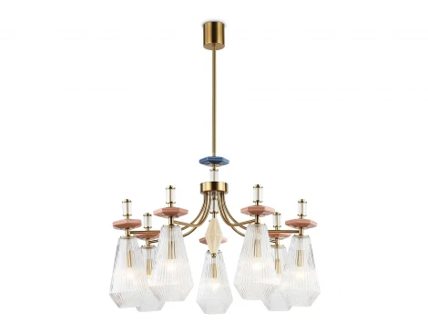 Потолочная люстра на штанге на штанге с керамикой Ambrella Ceramo Modern LH53184