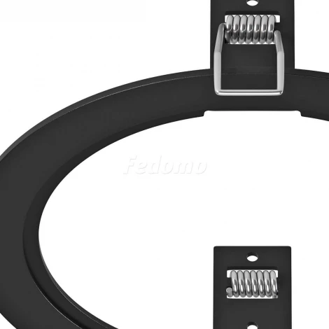 Рамка для одного встраиваемого светильника Lightstar Intero, круг, черный