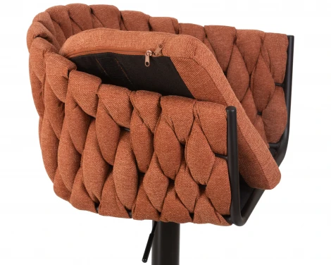 Набор 2 шт стул барный DOBRIN LEON (оранжевая ткань (LAR 275-27))