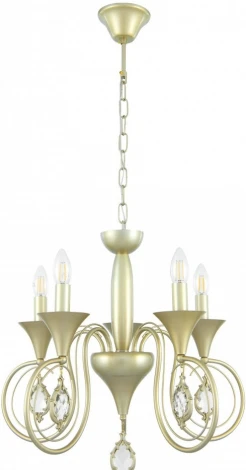 Подвесная люстра Arte Milano AM349920 349920/5 CG (220V, подвески, на цепи, подсвечник, свеча)