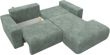 Диван угловой Лига-036 НПБ Классик правый угол Лига Диванов (Велюр) арт.127726