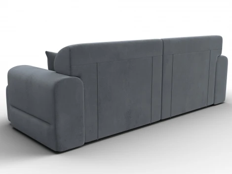 Диван прямой Лига-109 НПБ (ДСП,Фанера,Велюр/Серый) Лига Диванов 136489