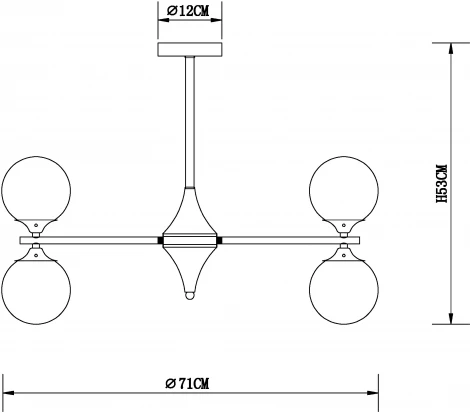 Потолочная люстра Arte Lamp Mimosa A3649PL-10PB