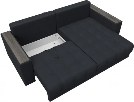 Диван угловой с декором Лига-049 НПБ Лига Диванов (Замша) арт.128476