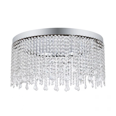 Потолочный светильник круглый светодиодный Indigo V000192L (12055/1P Chrome)