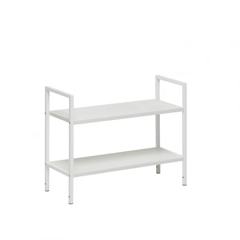 Стеллаж Leset Стилвуд 22 широкий, 2 полки 4687207095747 Металл, Белый