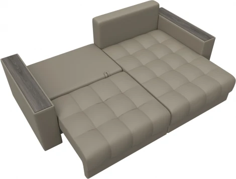 Диван угловой с декором Лига-049 НПБ Лига Диванов (Экокожа) арт.128466